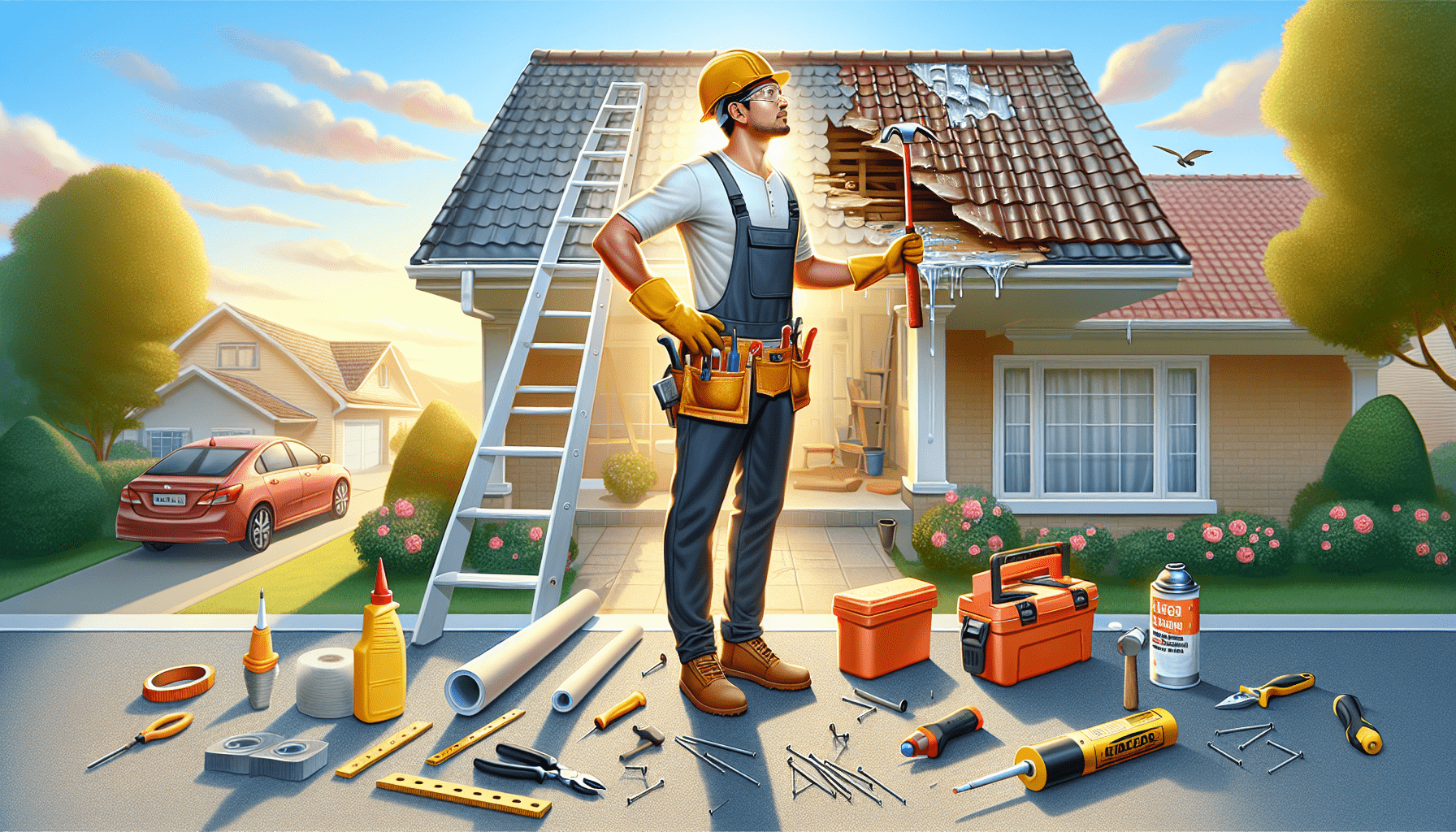 House with water damage before DHT waterproofing waterproofing treatment in Pretoria East